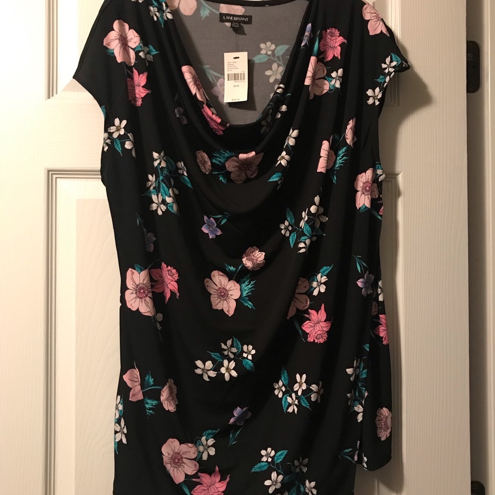 NWT Lane Bryant Drape Neck Top